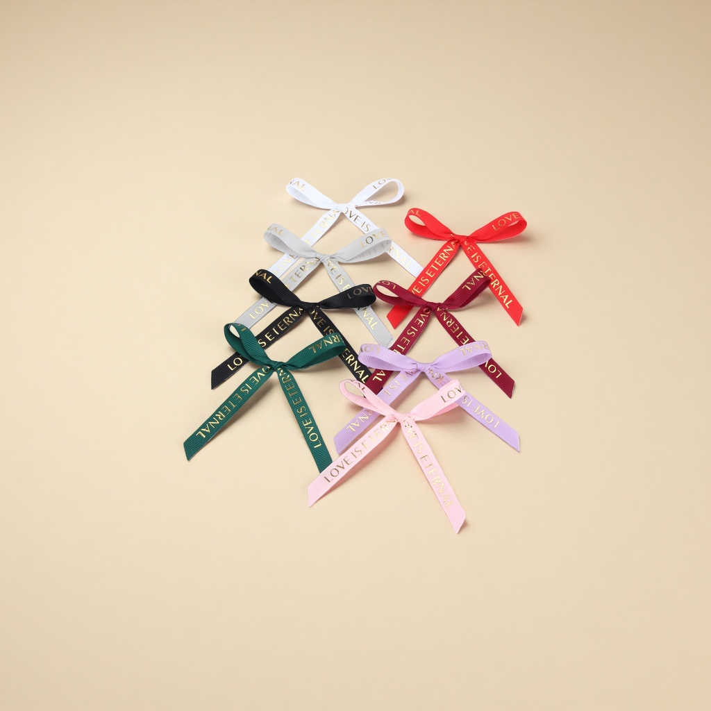 Gold-embossed ribbon bow, gift packaging Specification image