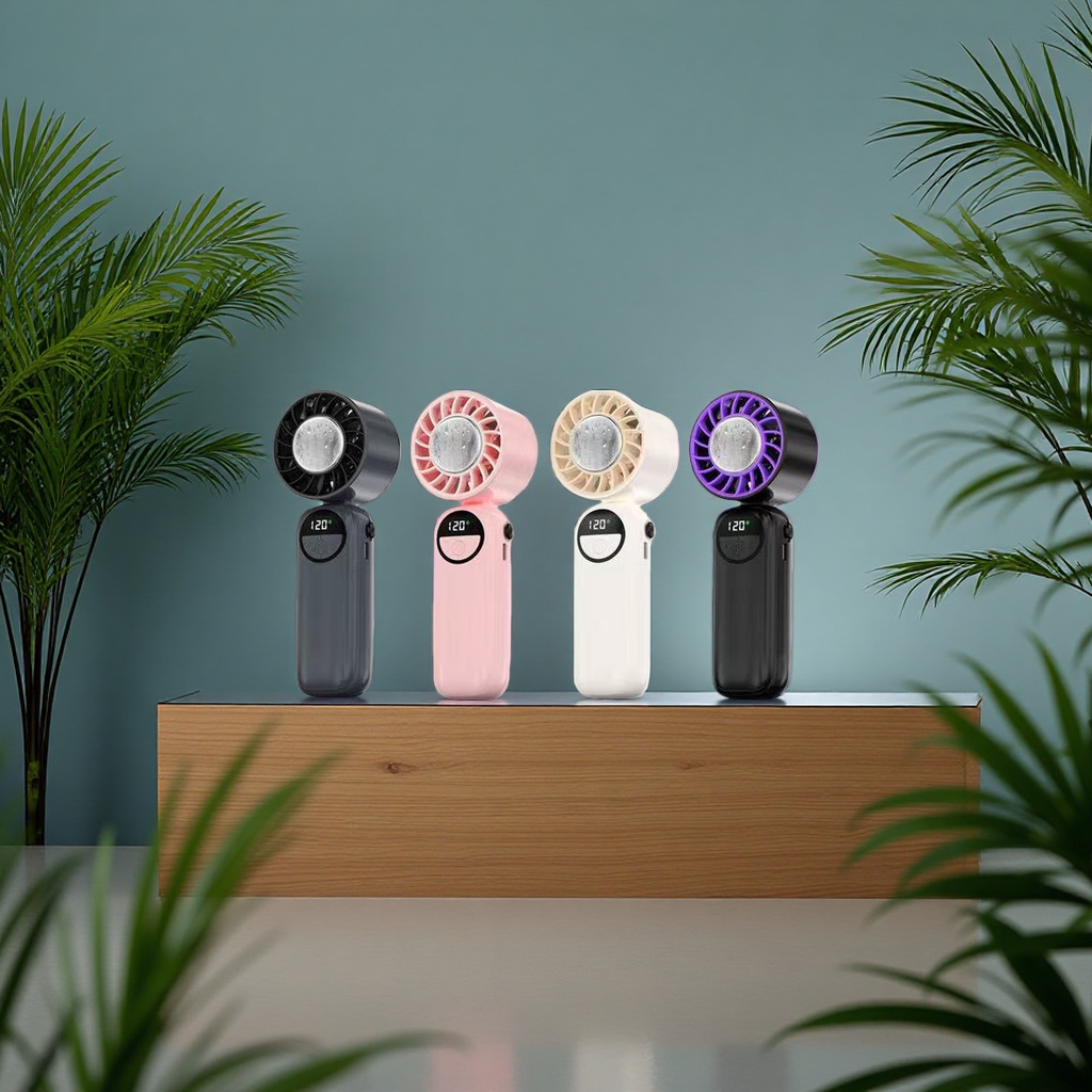 2026 New Ice Pack Mini Fan Handheld Portable Mini Fan Cooling Wonder 2 Application Scenario