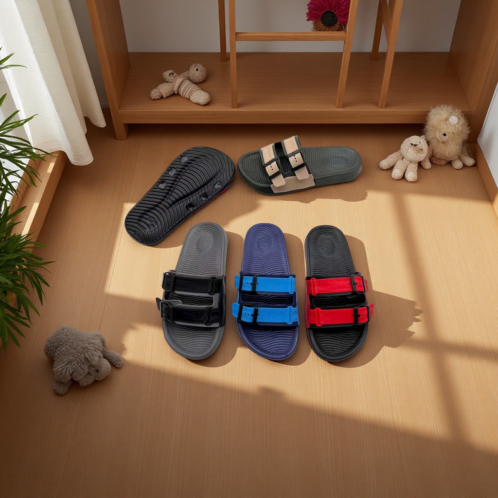 Men's summer casual beach Vietnamese flip-flops details Picture