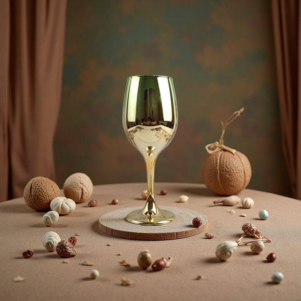 Factory wholesale electroplated highball glasses, gilded glass wine glasses, lead-free calcium carbonate craft wine glasses Item Picture