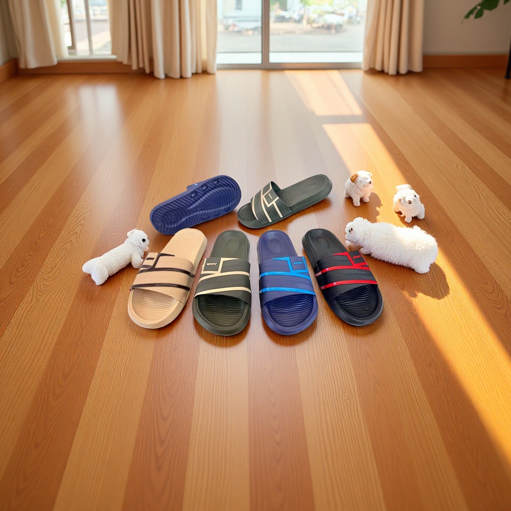Regular style Vietnamese flip-flops for men's summer casual beach details Picture