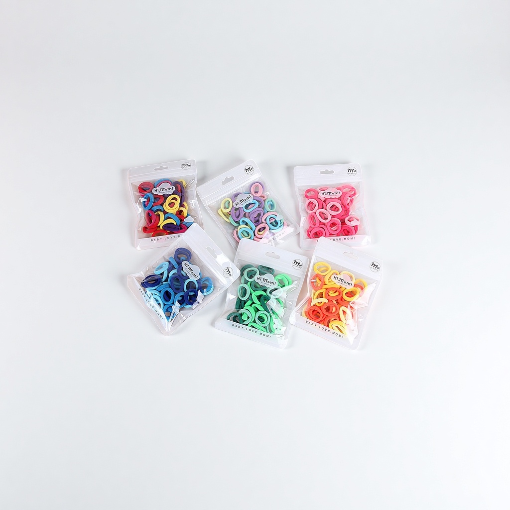 Baby and children's hair accessories can be braided without damaging hair. The towel band has good elasticity. The new nylon hair band comes in a beautiful color series and is bagged