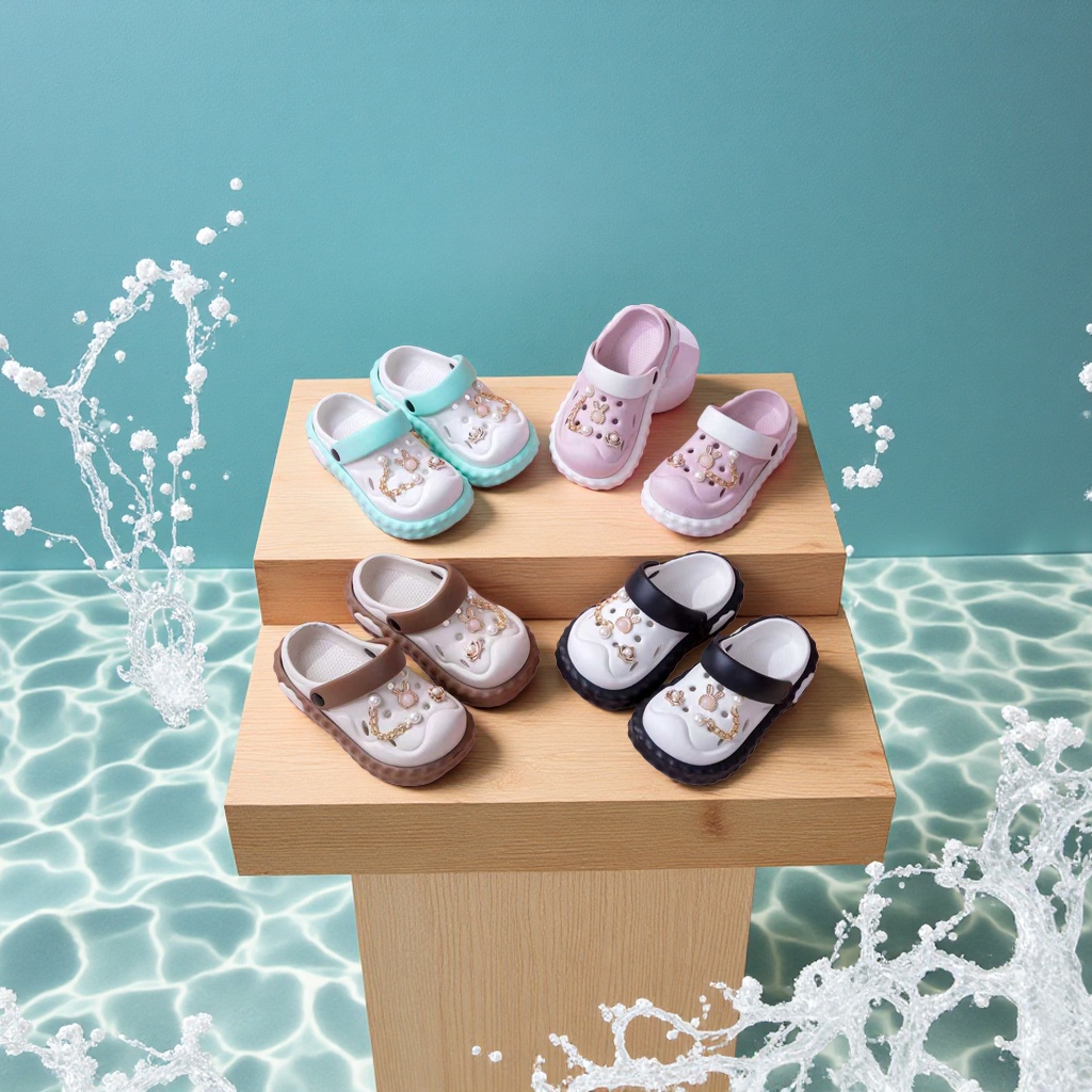 Children's crocs, sandals, children's sandals, crocs, children's shoes, boys' and girls' beach shoes details Picture