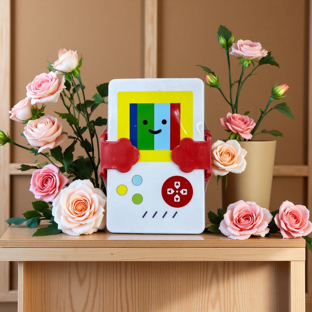 Game console lunch box, portable children's lunch box, divider box, anti-spill design, cute shape