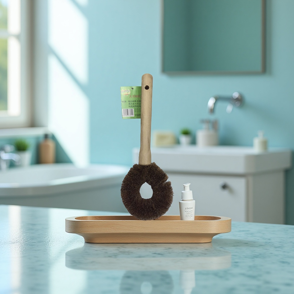 Three-in-one cup brush, bristle remover, hard bristle brush, bamboo shoe brush, kitchen cleaning supplies 142027030 Application Scenario