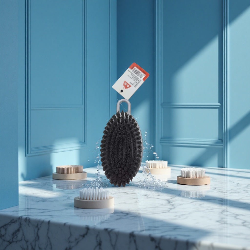 Three-in-one cup brush, bristle remover, hard bristle brush, bamboo shoe brush, kitchen cleaning supplies 142216031 Specification image