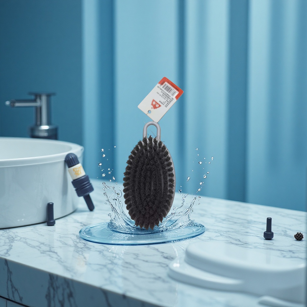 Three-in-one cup brush, bristle remover, hard bristle brush, bamboo shoe brush, kitchen cleaning supplies 142216031 details Picture