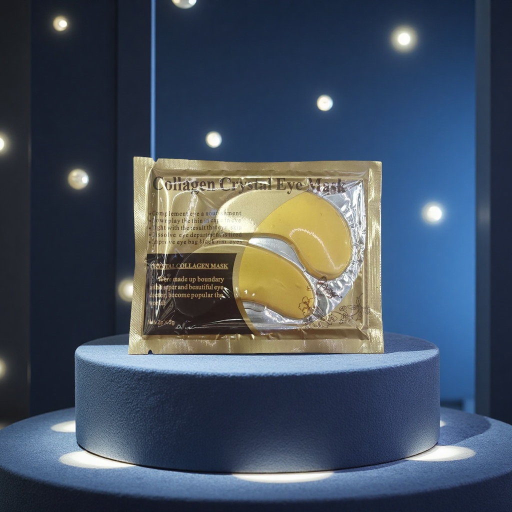 CQK Gold Eye Mask Gel Eye Mask Cross-border ODM Genuine eye mask Soothing, repairing and reducing fine lines Application Scenario