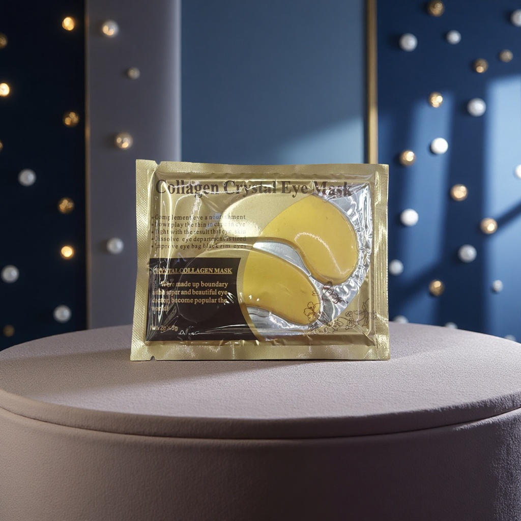 CQK Gold Eye Mask Gel Eye Mask Cross-border ODM Genuine eye mask Soothing, repairing and reducing fine lines Specification image