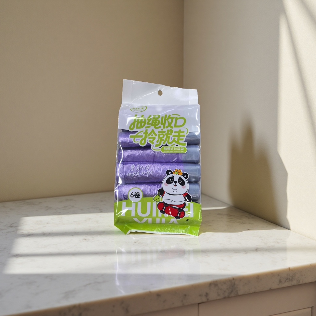 Thickened student cartoon plastic garbage bag, 15 liters Specification image