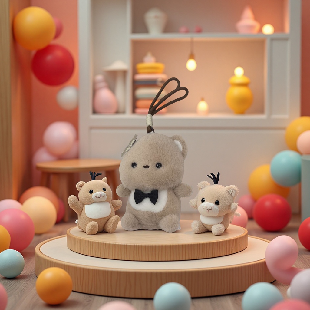 AI trendy wool felt plush toys, trendy toys, creative gifts details Picture