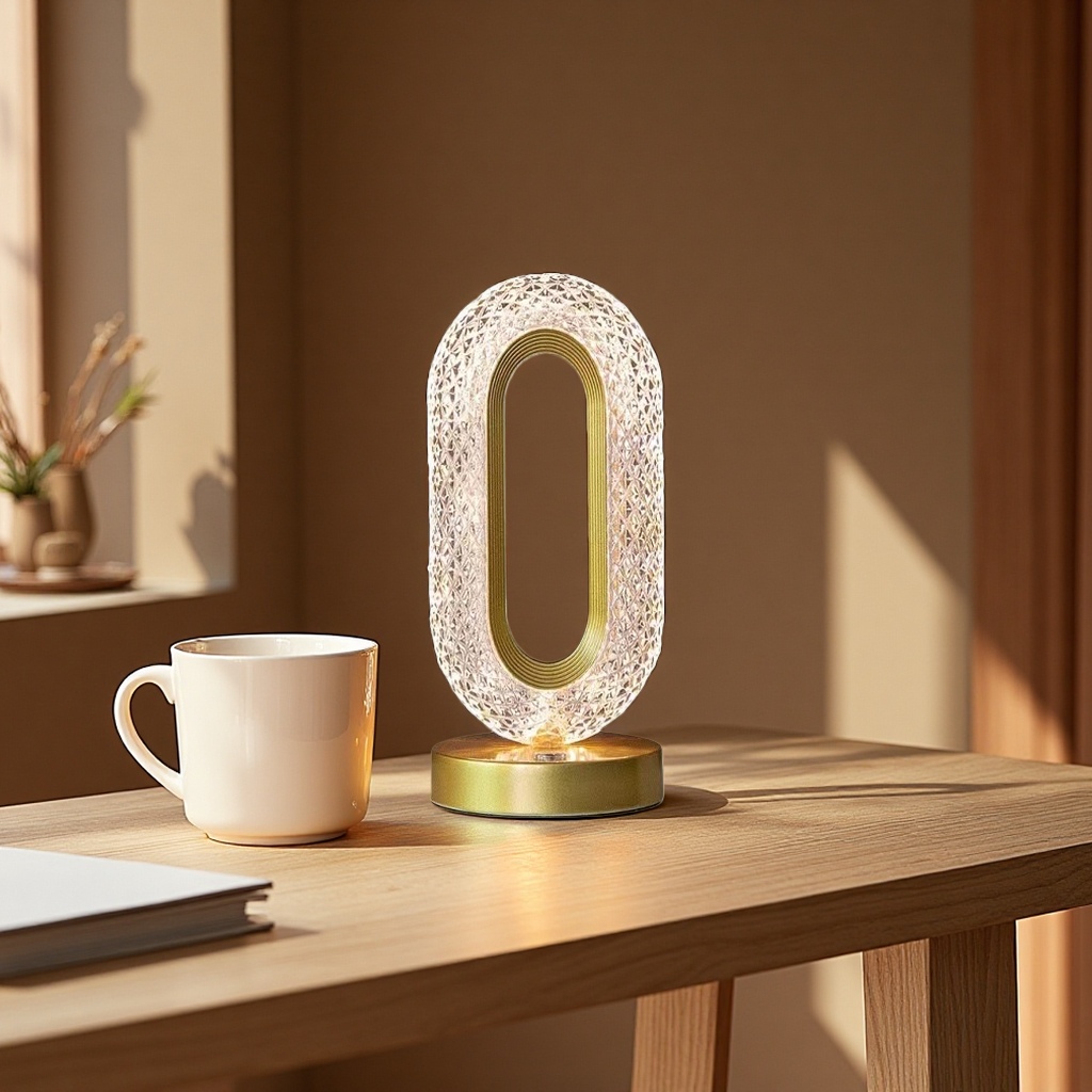 Night light, small table lamp, warm and eye-protecting night light, rechargeable portable design Application Scenario