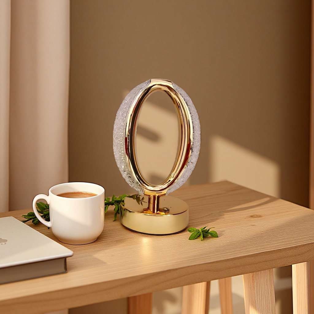 Night light, small table lamp, warm and eye-protecting night light, rechargeable portable design details Picture