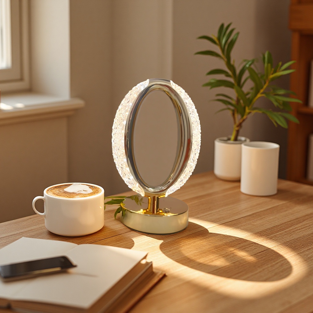 Night light, small table lamp, warm and eye-protecting night light, rechargeable portable design