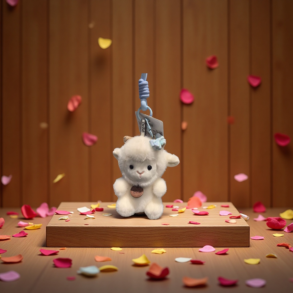 AI trendy wool felt creative toys, cute plush toys, handcrafted ornaments, gifts details Picture