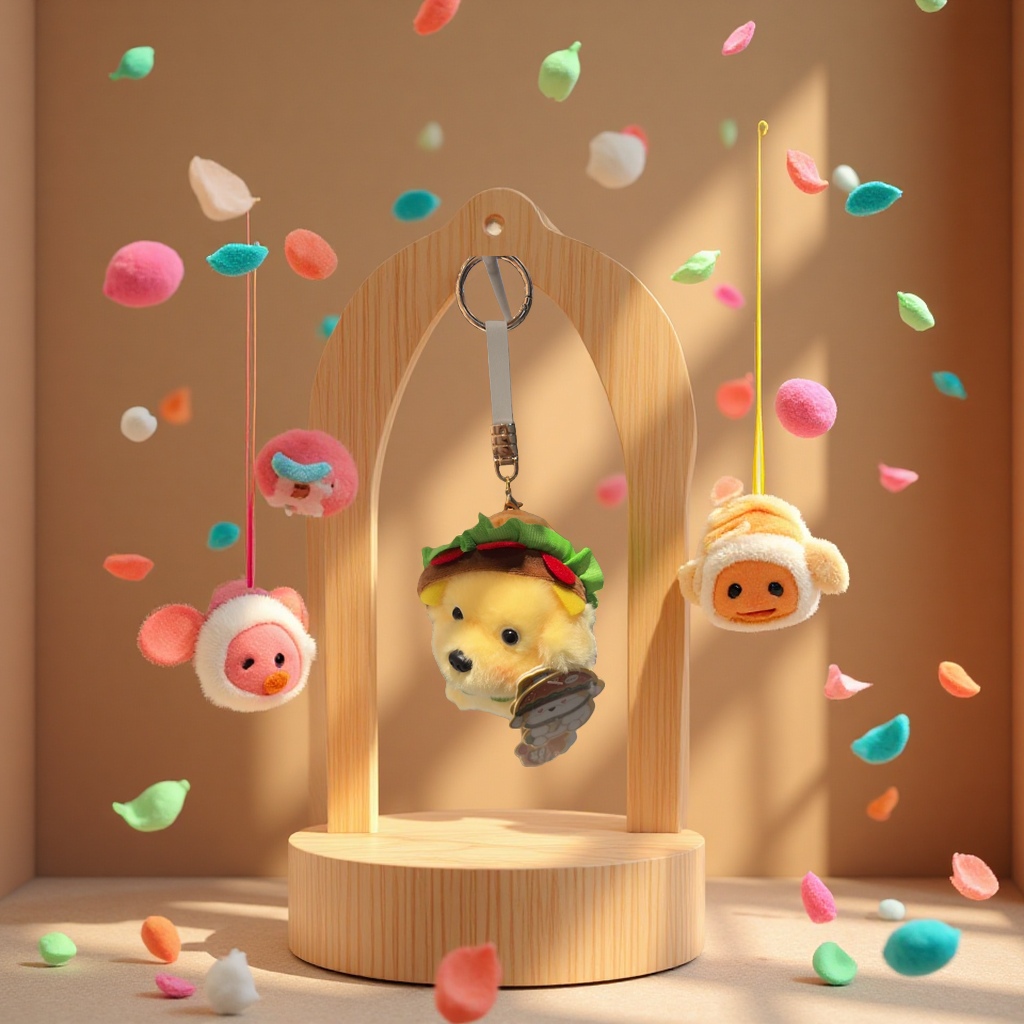 Adopt a dog doll bag pendant and a cute little dog decoration