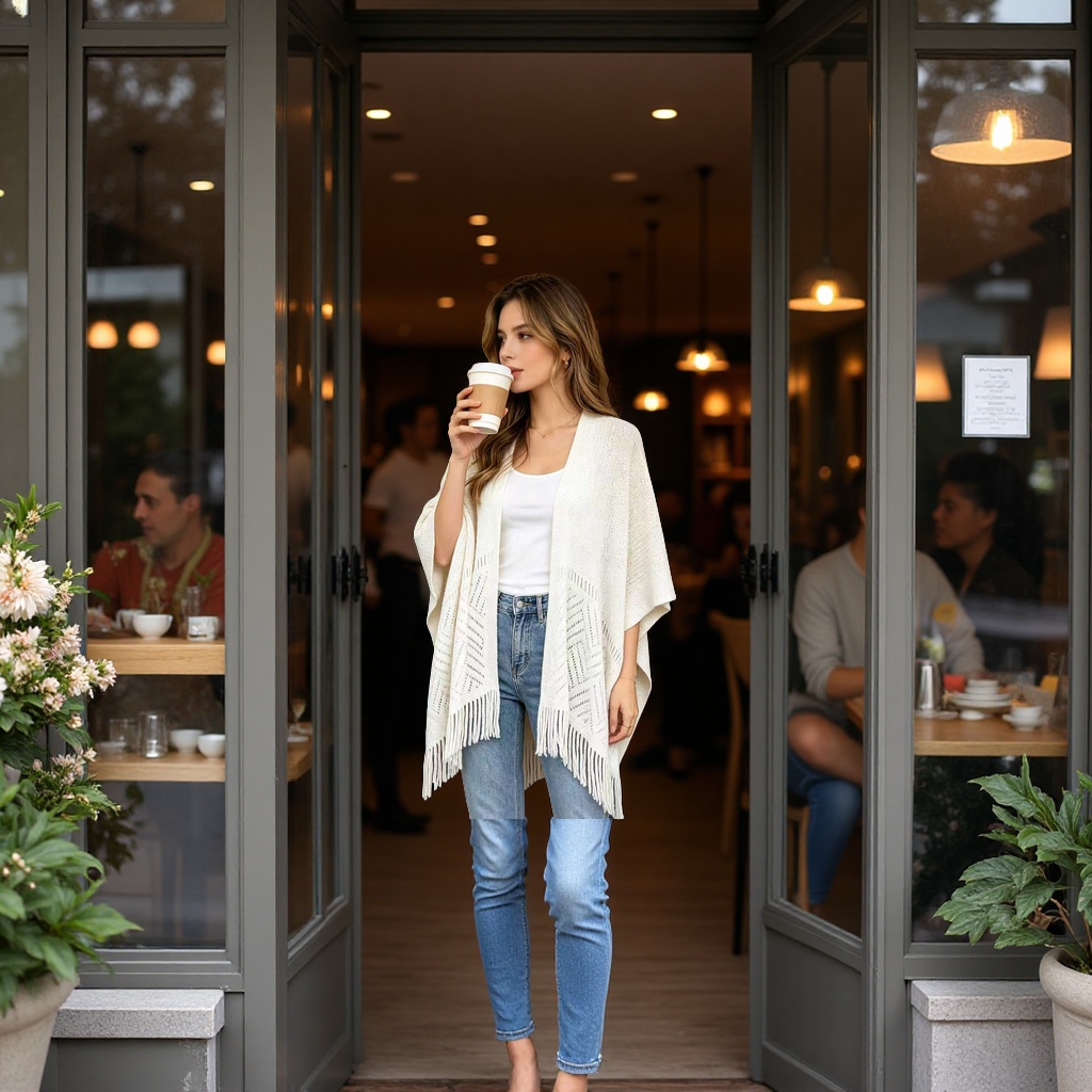 European and American style long shawl, fashionable and warm knitted shawl, beach shawl, silk scarf, soft and breathable thin shawl, gauze scarf details Picture