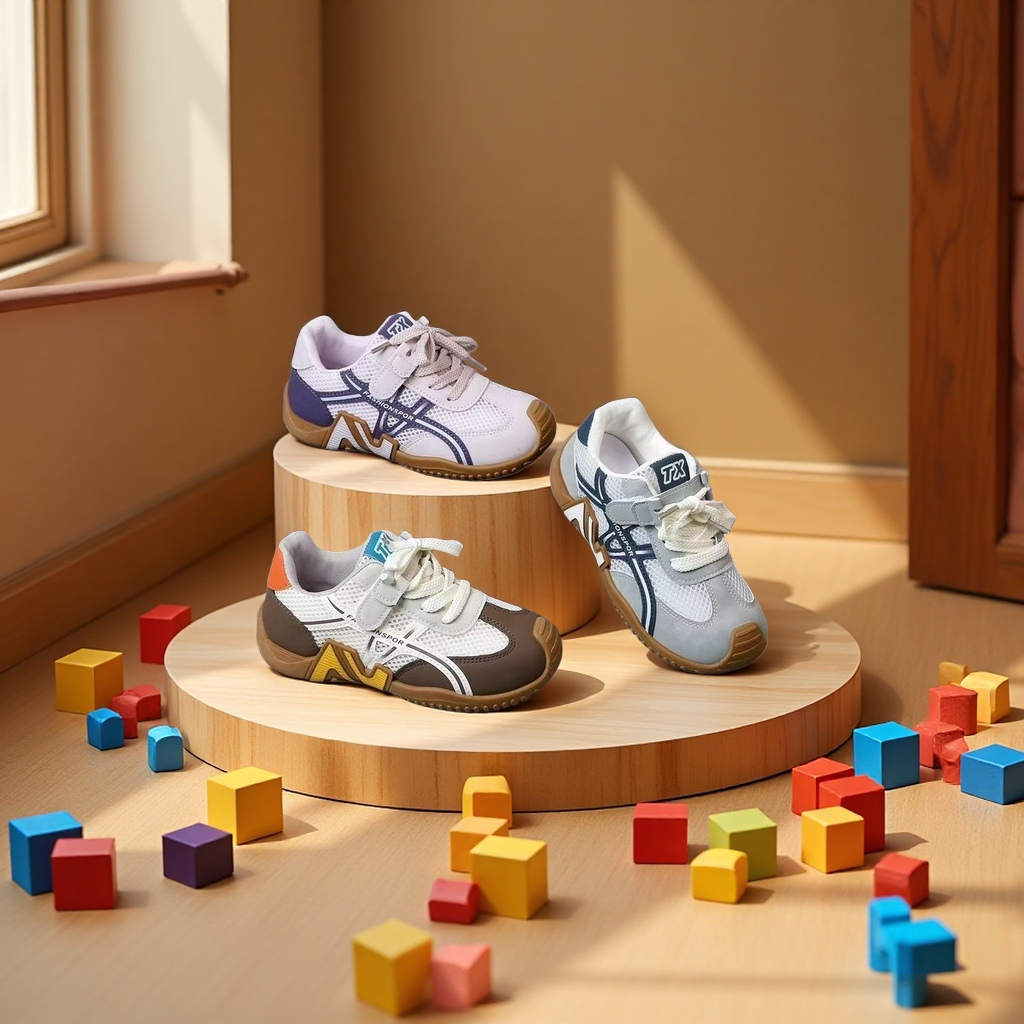 Two-year-old boy basketball shoes, sports shoes, spring and autumn casual shoes