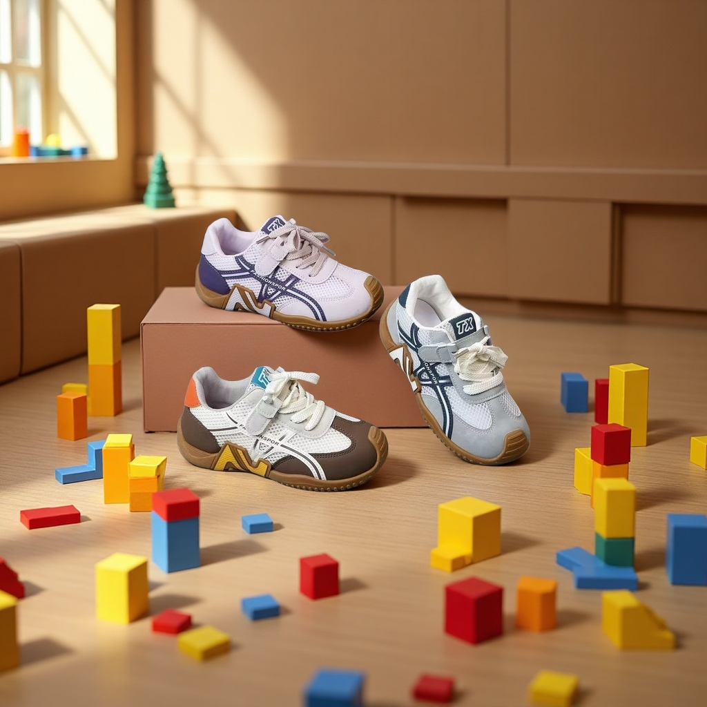 童运动鞋实物图