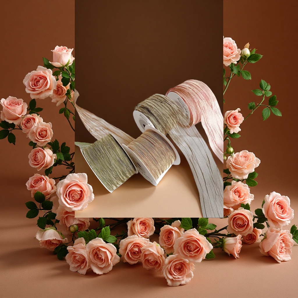 4cm plisado cinta decorativa para bodas fiesta arreglo suministros Item Picture