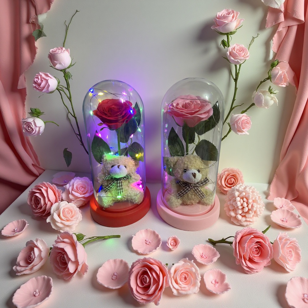 Rose bear figure-piece