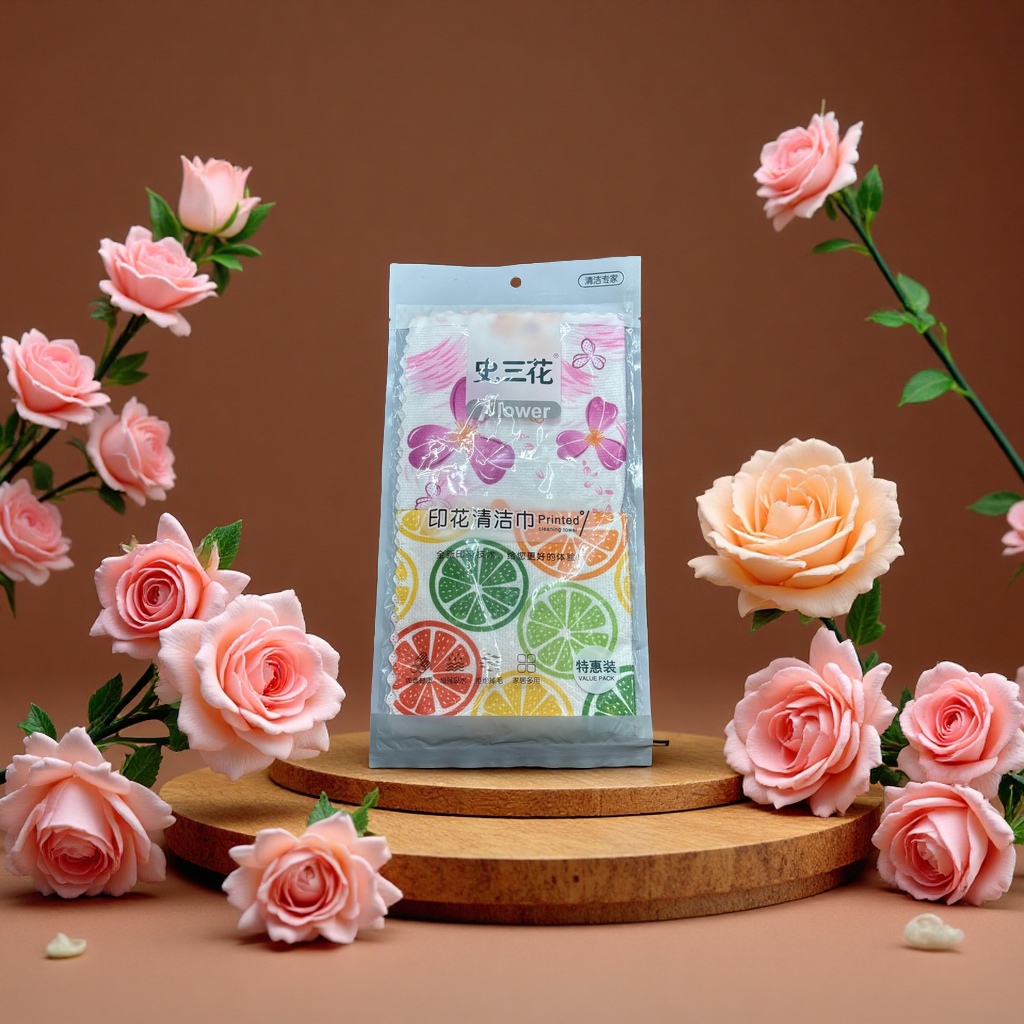 印花清洁巾去污强力可水洗湿巾家用厨房用纸巾