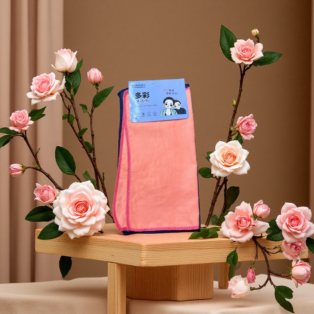 多彩清洁巾多效去污柔韧不掉絮家用湿巾擦拭纸巾