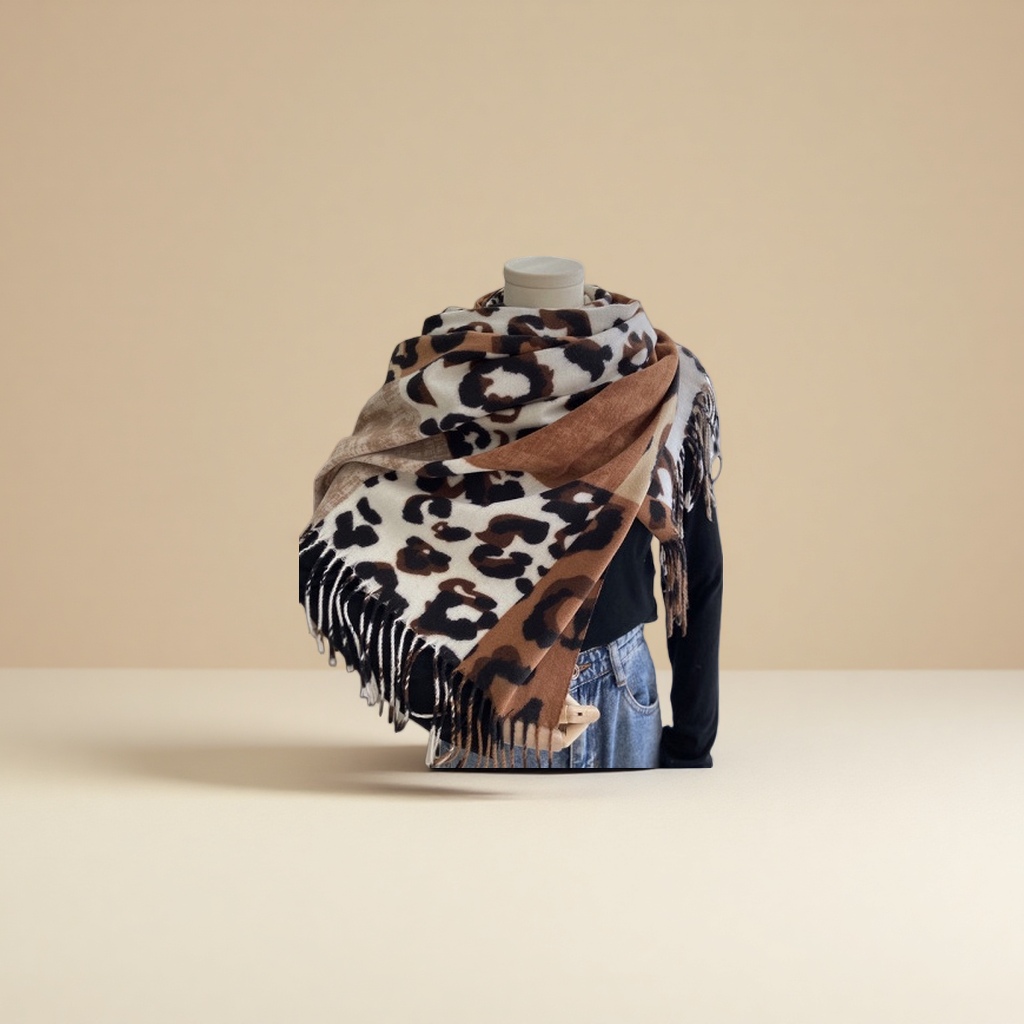 Cashmere scarf shawl, warm and thick, women's autumn and winter fashion, versatile and elegant Korean style
