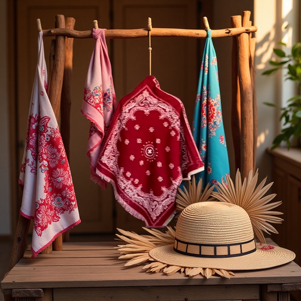 A variety of silk sun-protective scarves, men's sweat cloth silk scarves and Muslim headscarves are available for selection Specification image