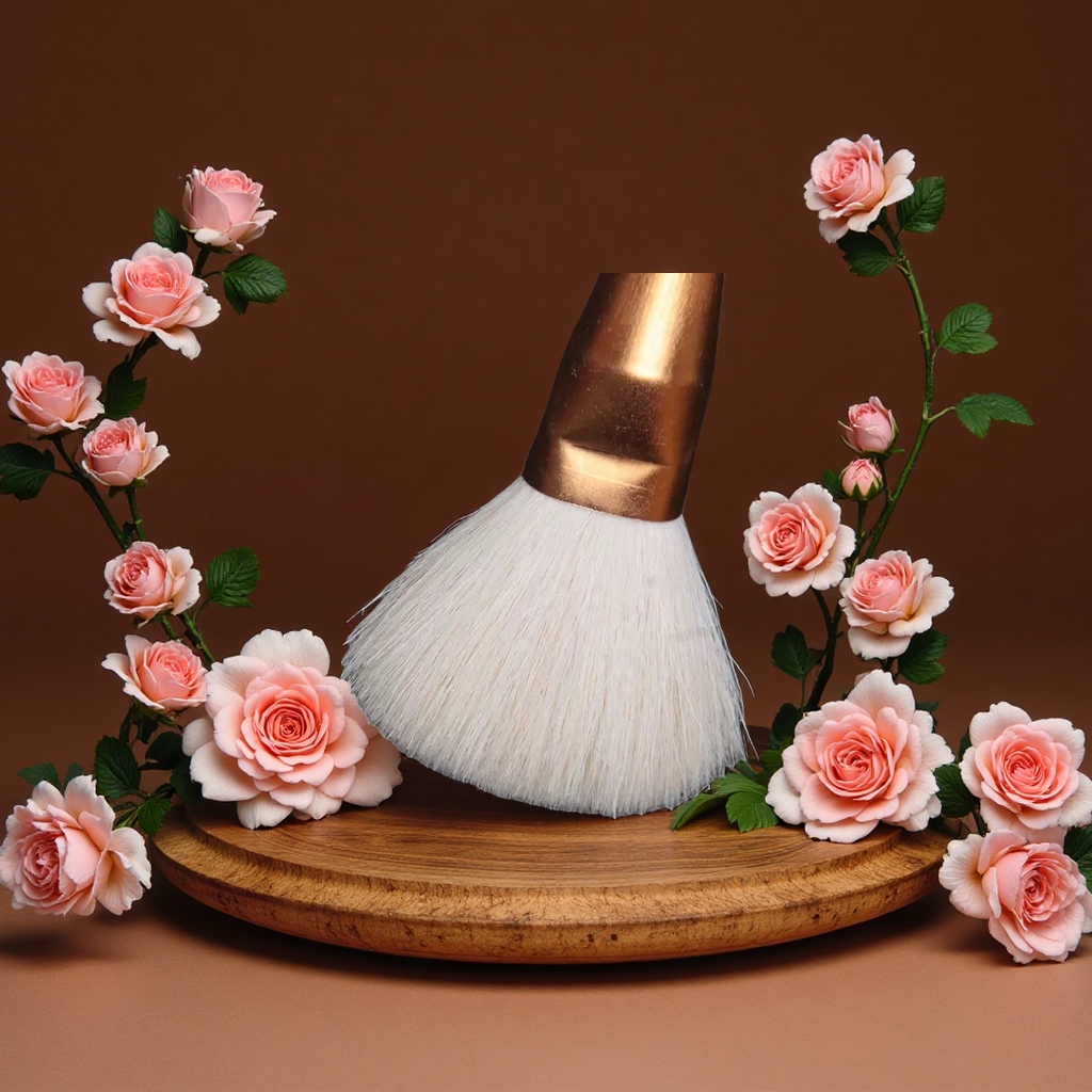 Wholesale of solid wood stick painted ceramic brush, pure wool S brush, watercolor and oil brush details Picture
