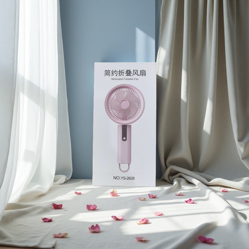 Small fan, student neck-hanging outdoor electric fan, handheld portable model Application Scenario