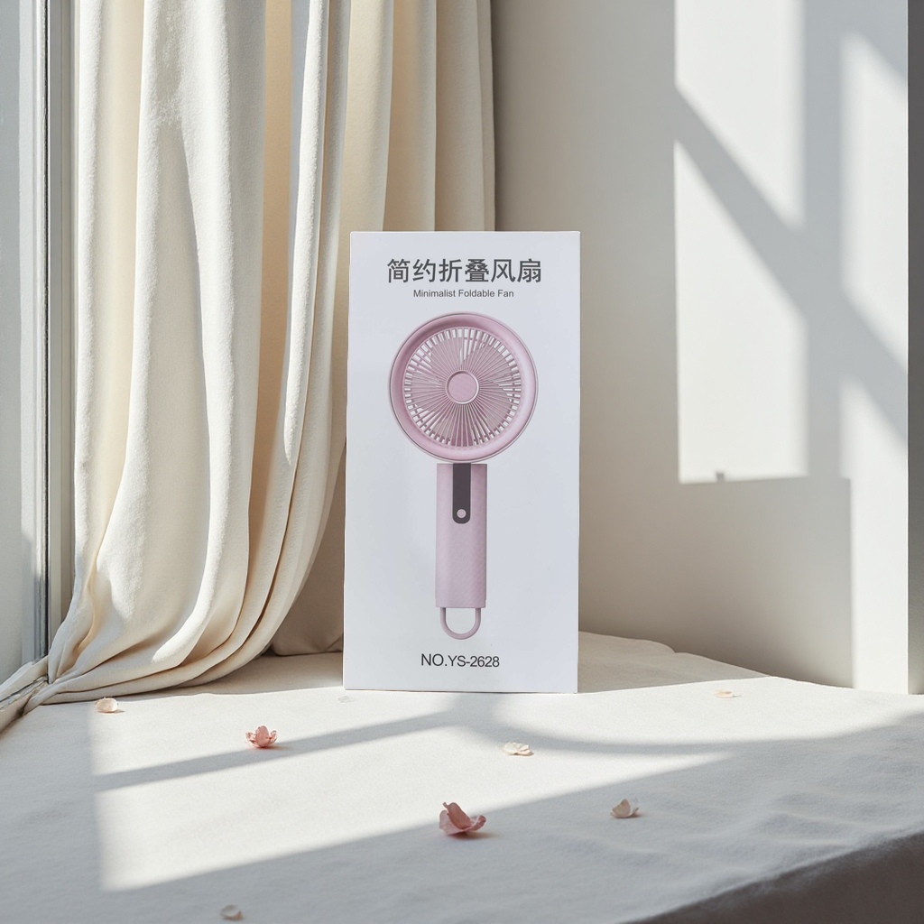 Small fan, student neck-hanging outdoor electric fan, handheld portable model details Picture