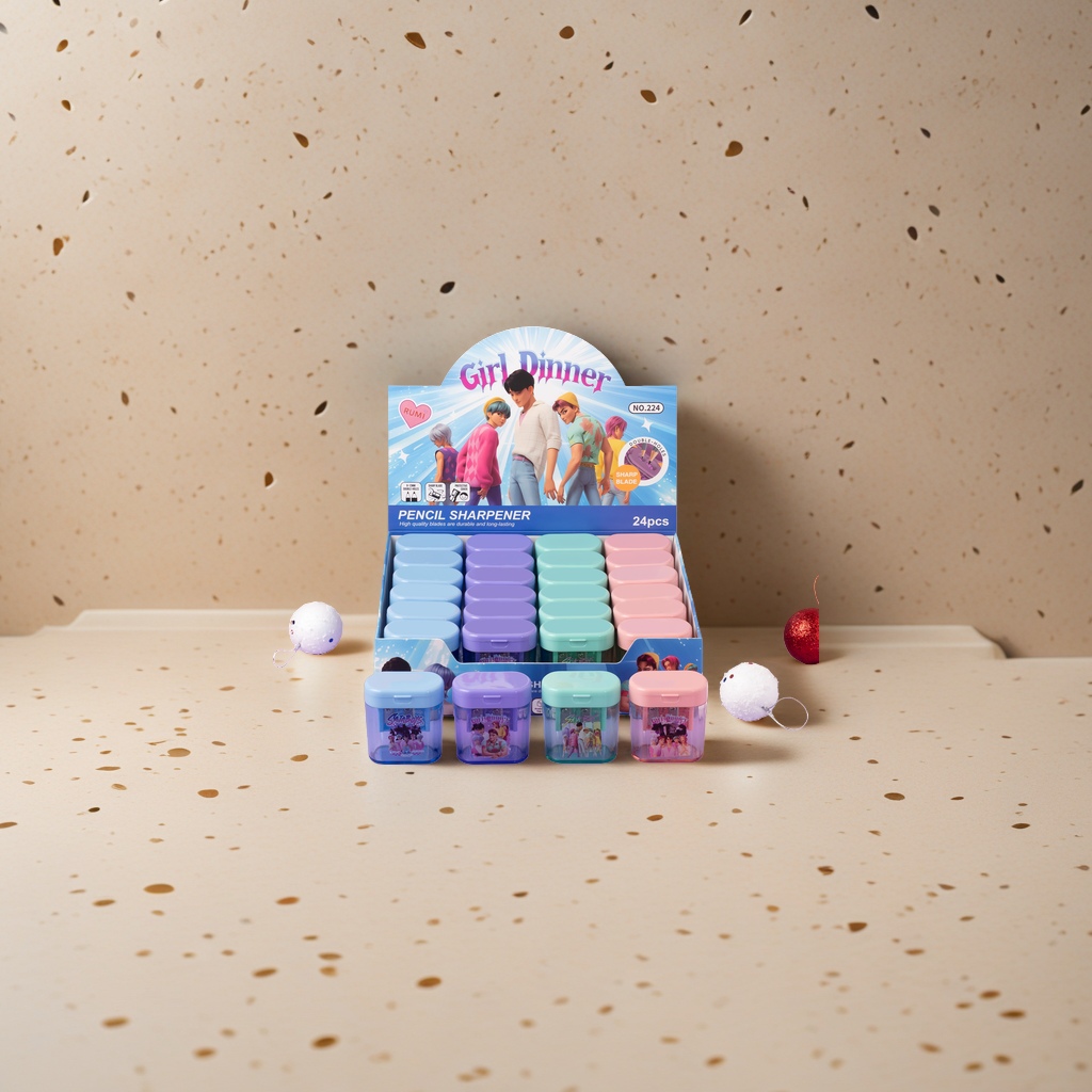 Cartoon cute pencil sharpener, stationery for primary school students, specially designed for students