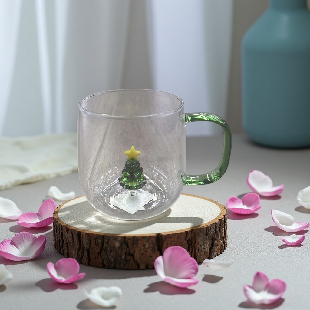 Green apple glass cup thermos flask 180ml, portable and durable glass cup 145651692 Application Scenario
