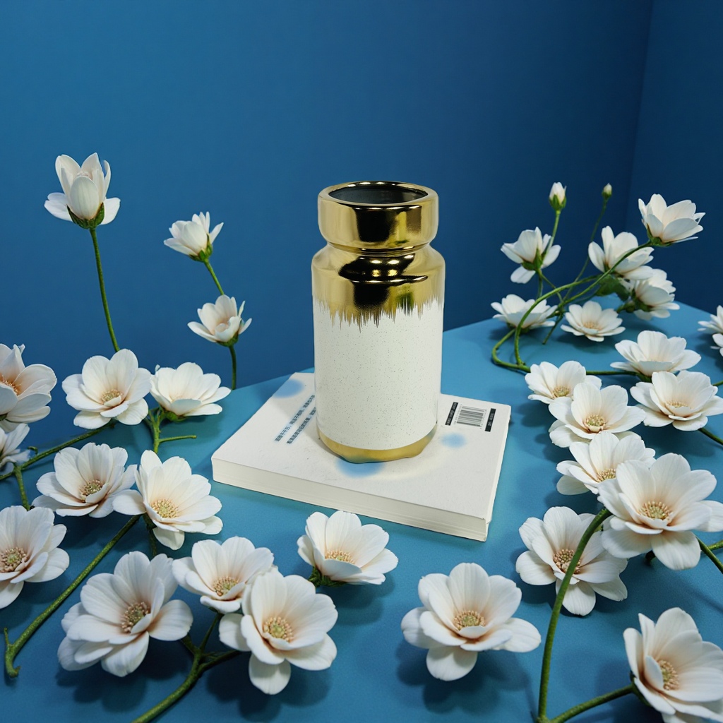 Ceramic vase, a simple Nordic-style home decoration item, is a flower storage container for the living room and bedroom Application Scenario