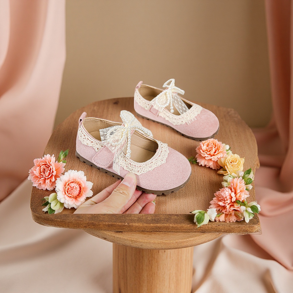 Children's shoes, leather shoes, doll shoes, comfortable, breathable, lightweight and casual shoes details Picture
