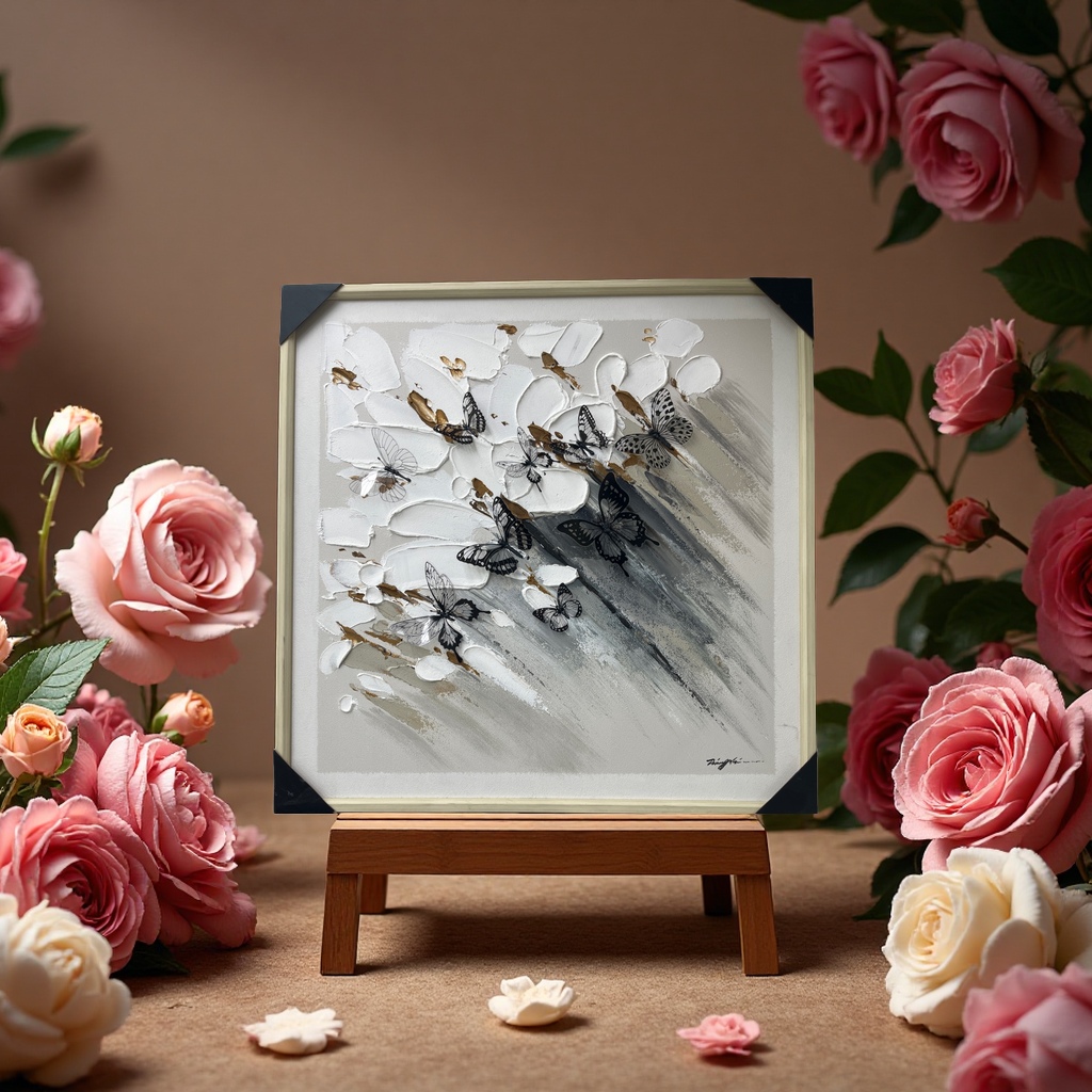 diy handmade three-dimensional oil painting decorative painting, healing digital oil painting details Picture