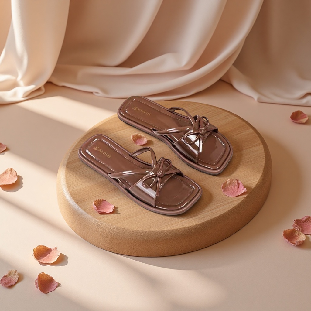 Verano mujeres antideslizante transpirable cómodo zapatillas para el hogar mariposa marrón Application Scenario
