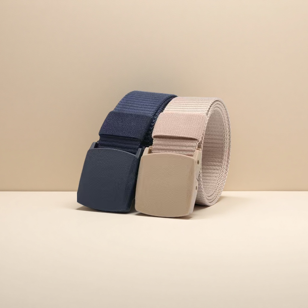 Fashionable leather belt for men, simple and versatile, casual style 100cm details Picture