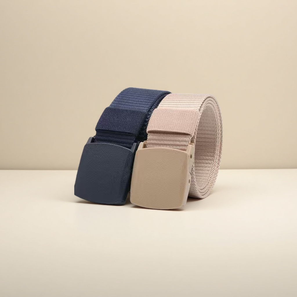 Fashionable leather belt for men, simple and versatile, casual style 100cm Specification image