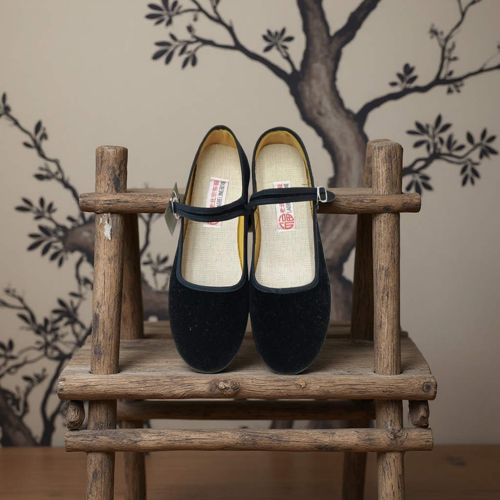 The old Beijing cloth shoes women's summer casual camouflage shoes are comfortable and breathable details Picture