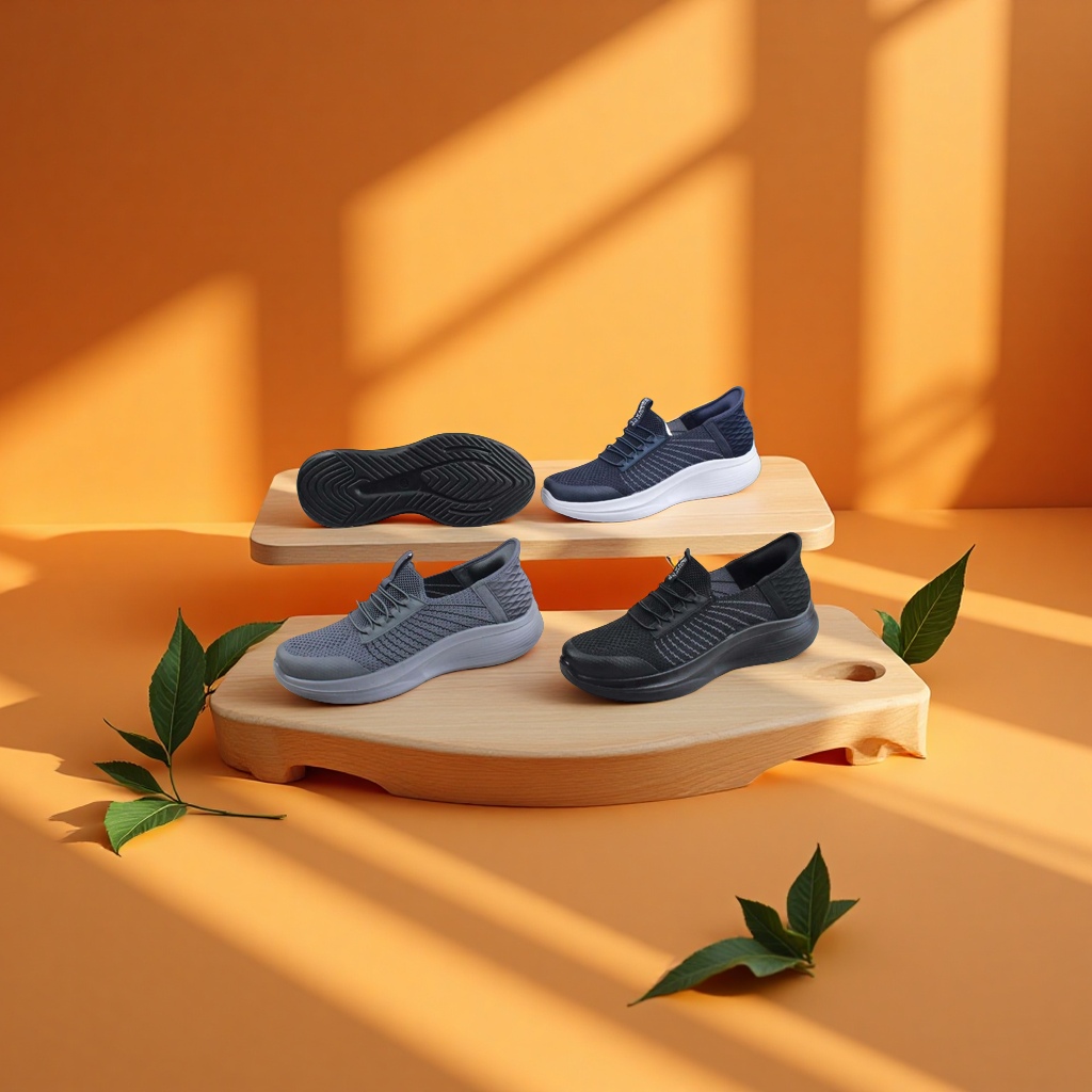 Men's sports shoes: comfortable, breathable, casual, classic knitted soft soles Application Scenario