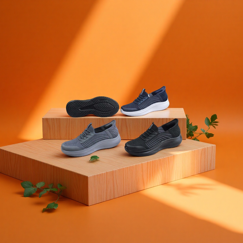 Men's sports shoes: comfortable, breathable, casual, classic knitted soft soles Specification image