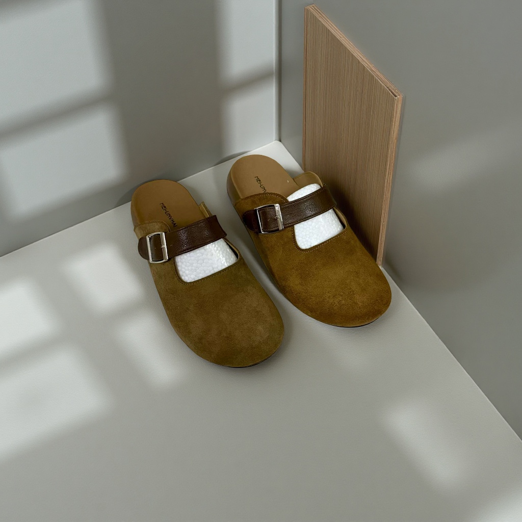 Ladies' cool leather shoes, comfortable and breathable casual slippers Application Scenario