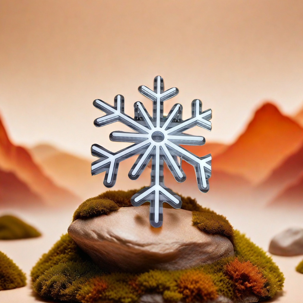 NHD-9 acrylic sheet small snowflake neon light, Bokai Handicrafts Co., LTD., factory direct sales Application Scenario