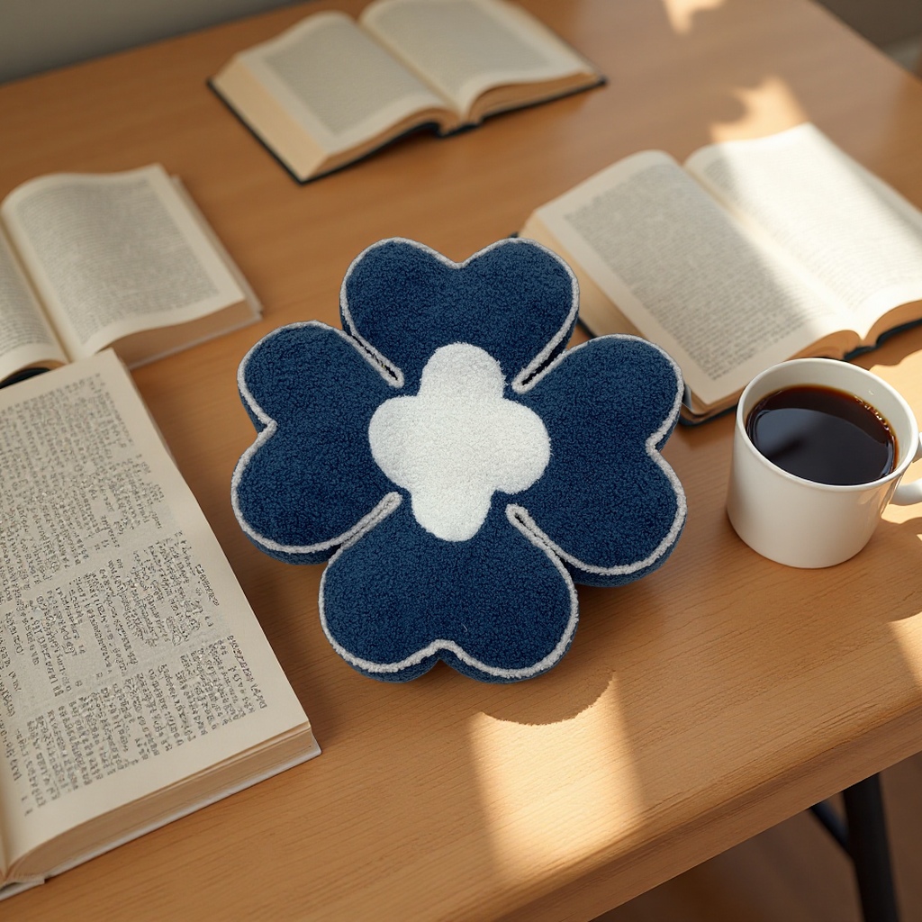 Four-leaf clover car seat cushion, anti-slip, breathable, thickened seat cushion, car seat cushion details Picture