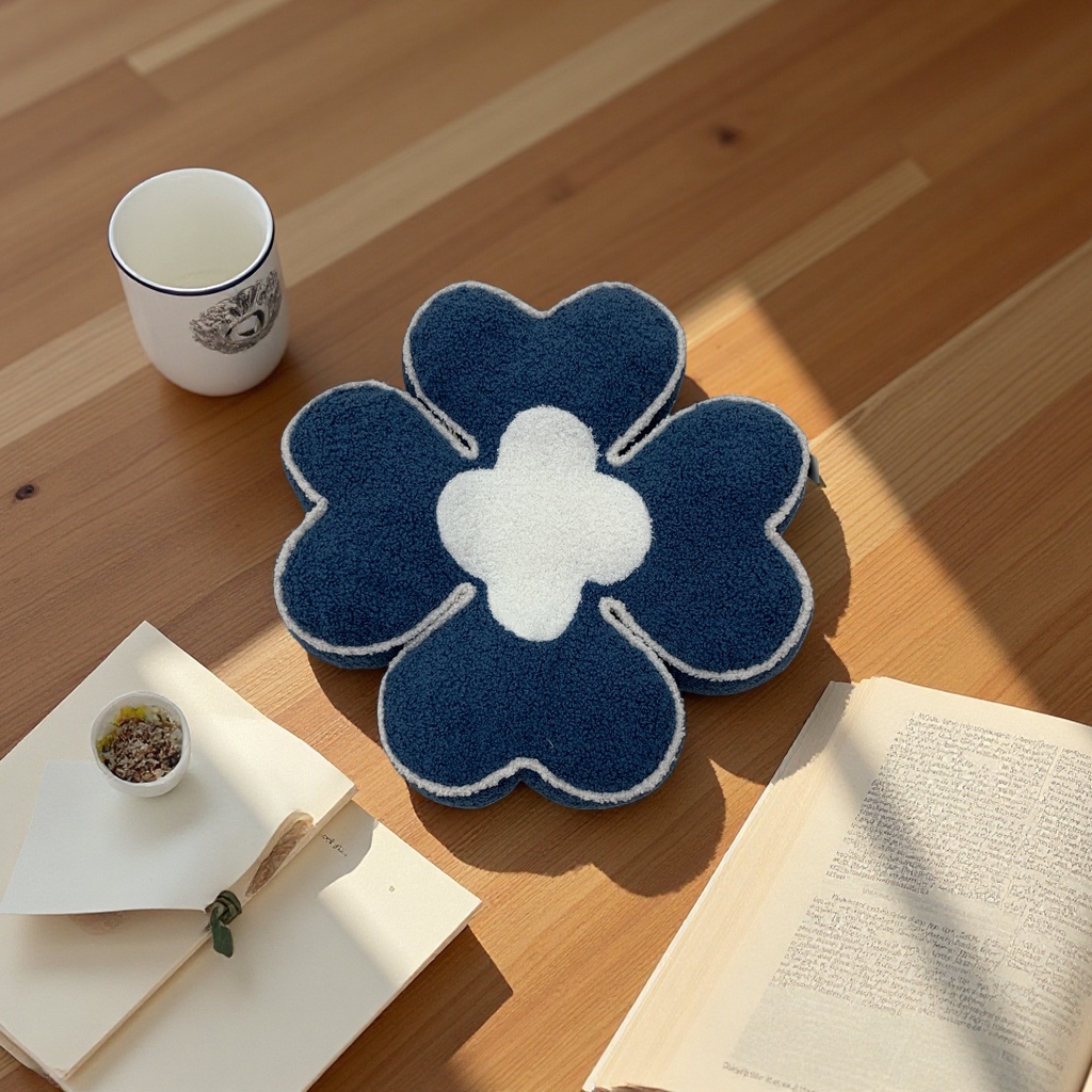 Four-leaf clover car seat cushion, anti-slip, breathable, thickened seat cushion, car seat cushion