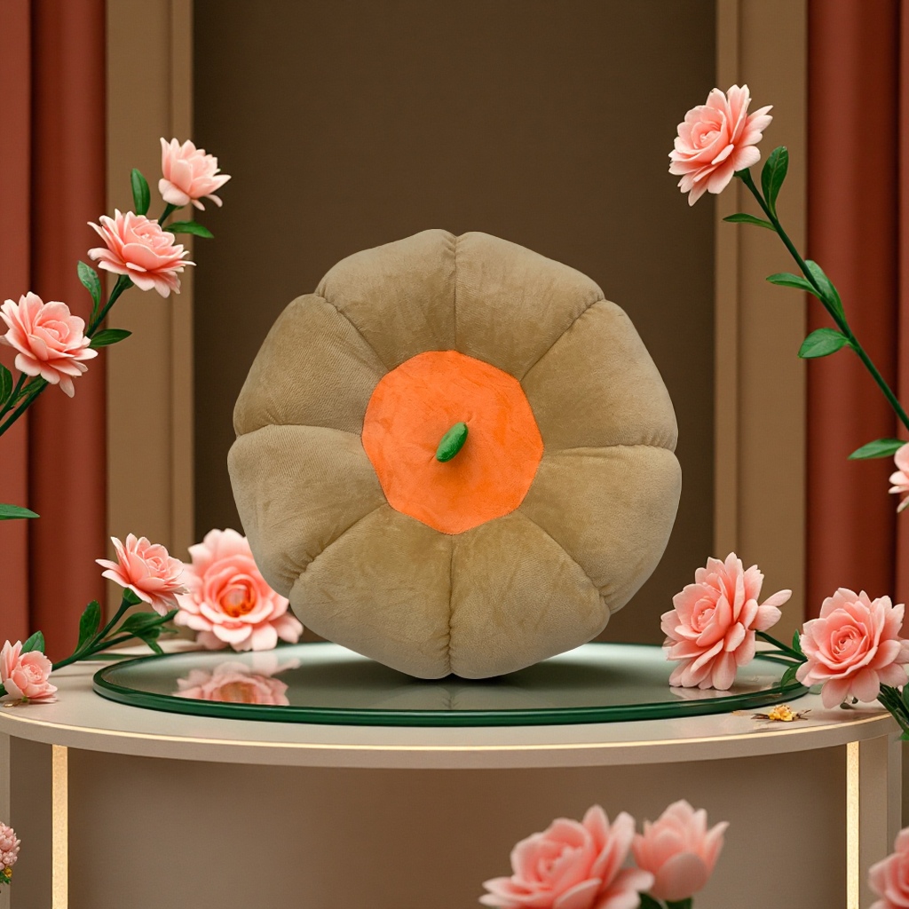 Pumpkin cushion throw pillow