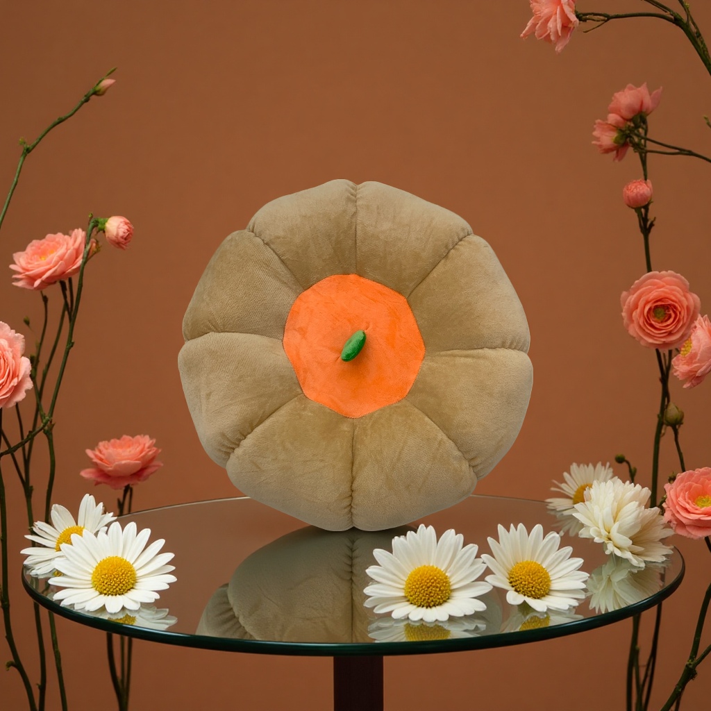 Pumpkin cushion throw pillow details Picture
