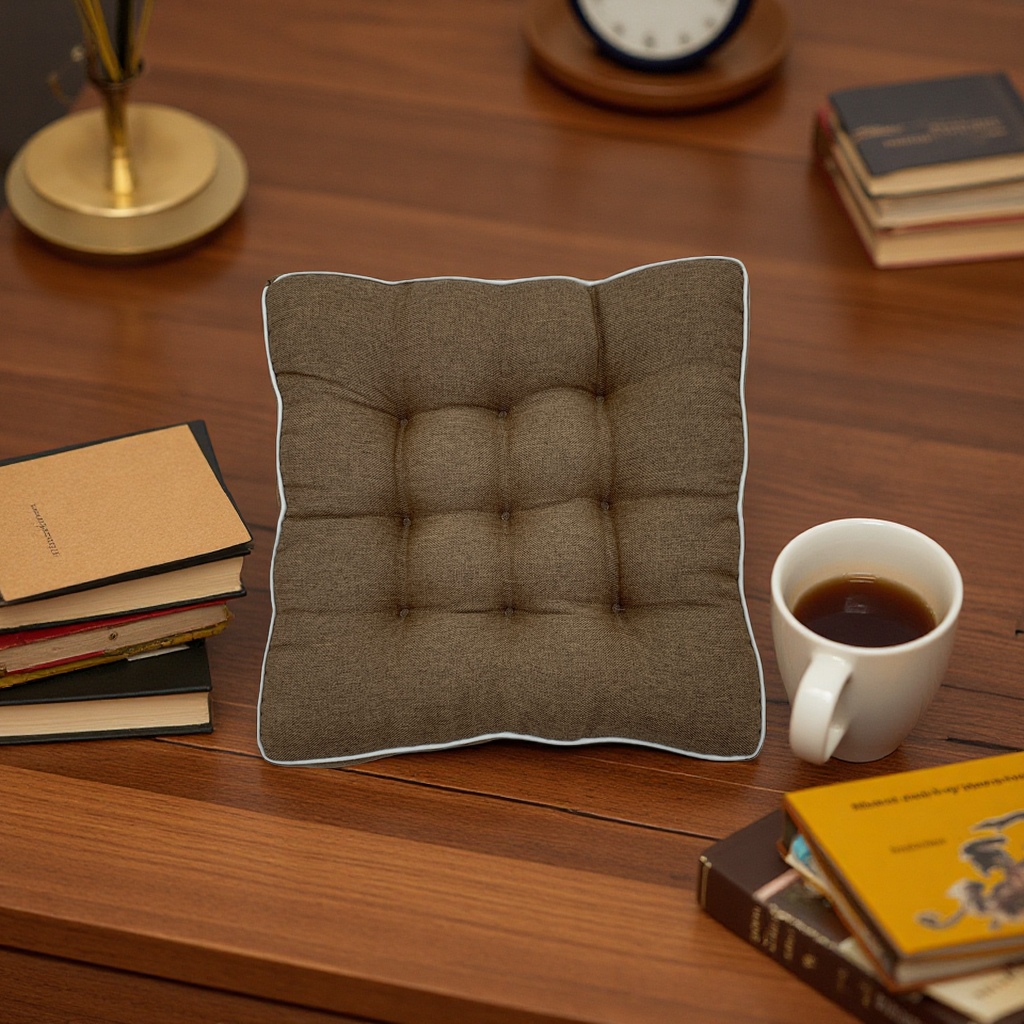 Fine linen breathable seat cushion thickened anti-slip seat cushion suitable for office and home use 101243965 Specification image